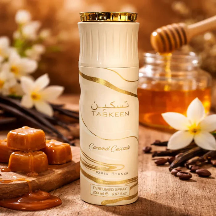 Taskeen Caramel Cascade PARIS CORNER 100ML EDP + 200ML BODY SPRAY