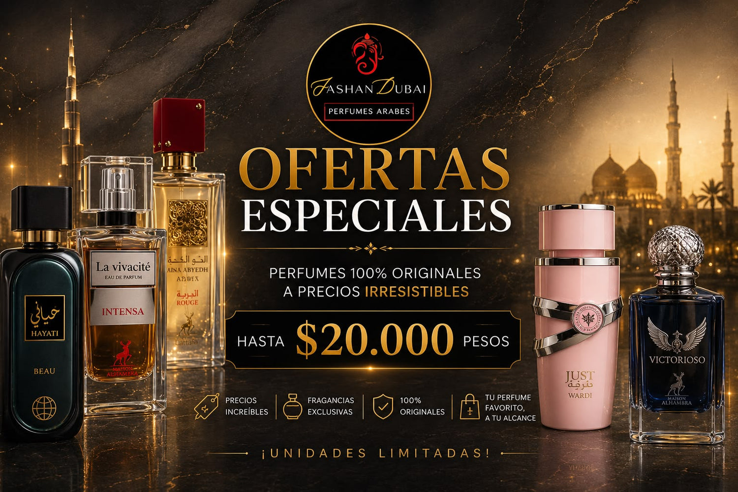 PERFUMES HASTA $20.00